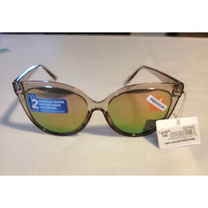 Pirahna Womens Premium Sunglasses Style # 62142 Brown Clear